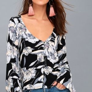Billabong Flowy Bell Sleeve Top